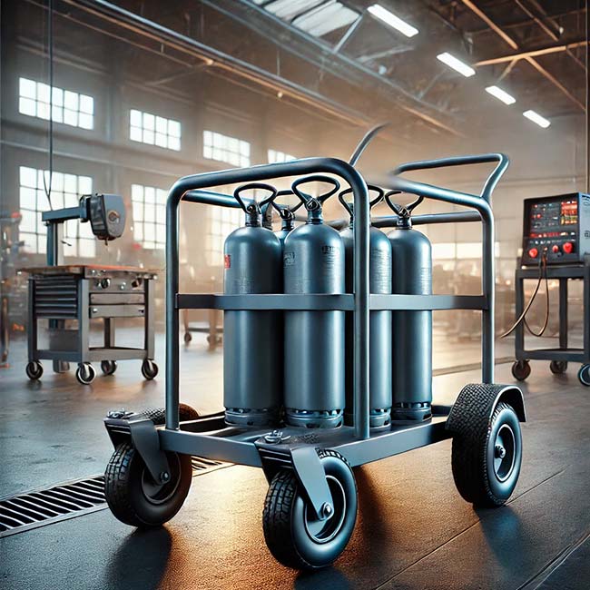 Alquiler carro para botella de soldadura